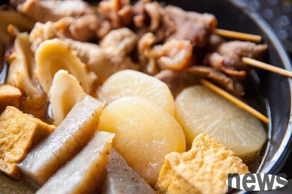 白蘿蔔是關東煮的美味食材。