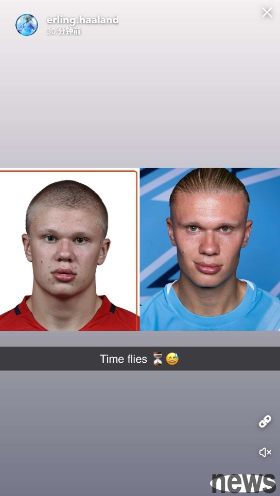 Less youthfulness and more domineering! Haaland posted photos of U17 European Cup: Time flies⌛😅