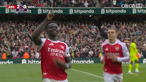 200 Premier League milestones scored! Saka scored another goal, Arsenal led 2-0